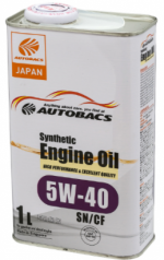 Autobacs Synthetic Engine Oil SN/GF-5 5W-40 1L.