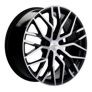 Купить Khomen Wheels KHW2005 (Geely Tugella) Black-FP 8.50x20.00 5/108.00 ET46 d63.40 в Волгограде